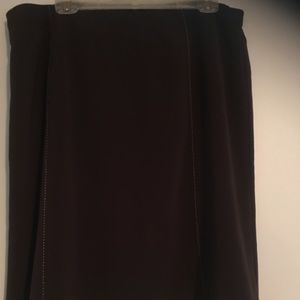 Versatile chocolate brown skirt. Great for work!